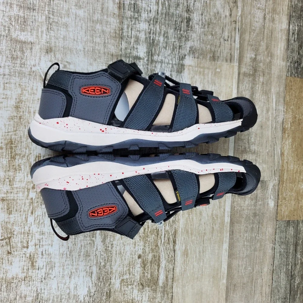 Keen Newport NEO H2 Youth Sandals Sz 6 Magnet Hook & Loop Lace-Lock Bungee